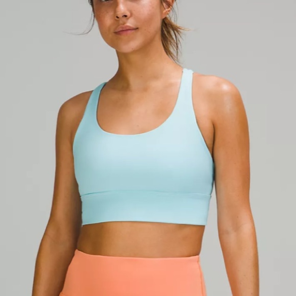 Lululemon Energy Longline Bra 8 - Icing Blue